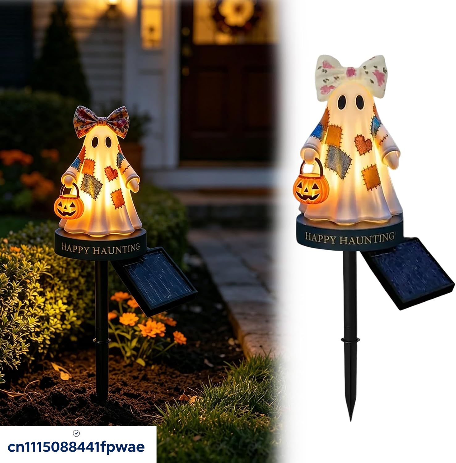 Halloween Pumpkin Decor Led - Güneş Enerjili Cadılar Bayramı Dış Mekan