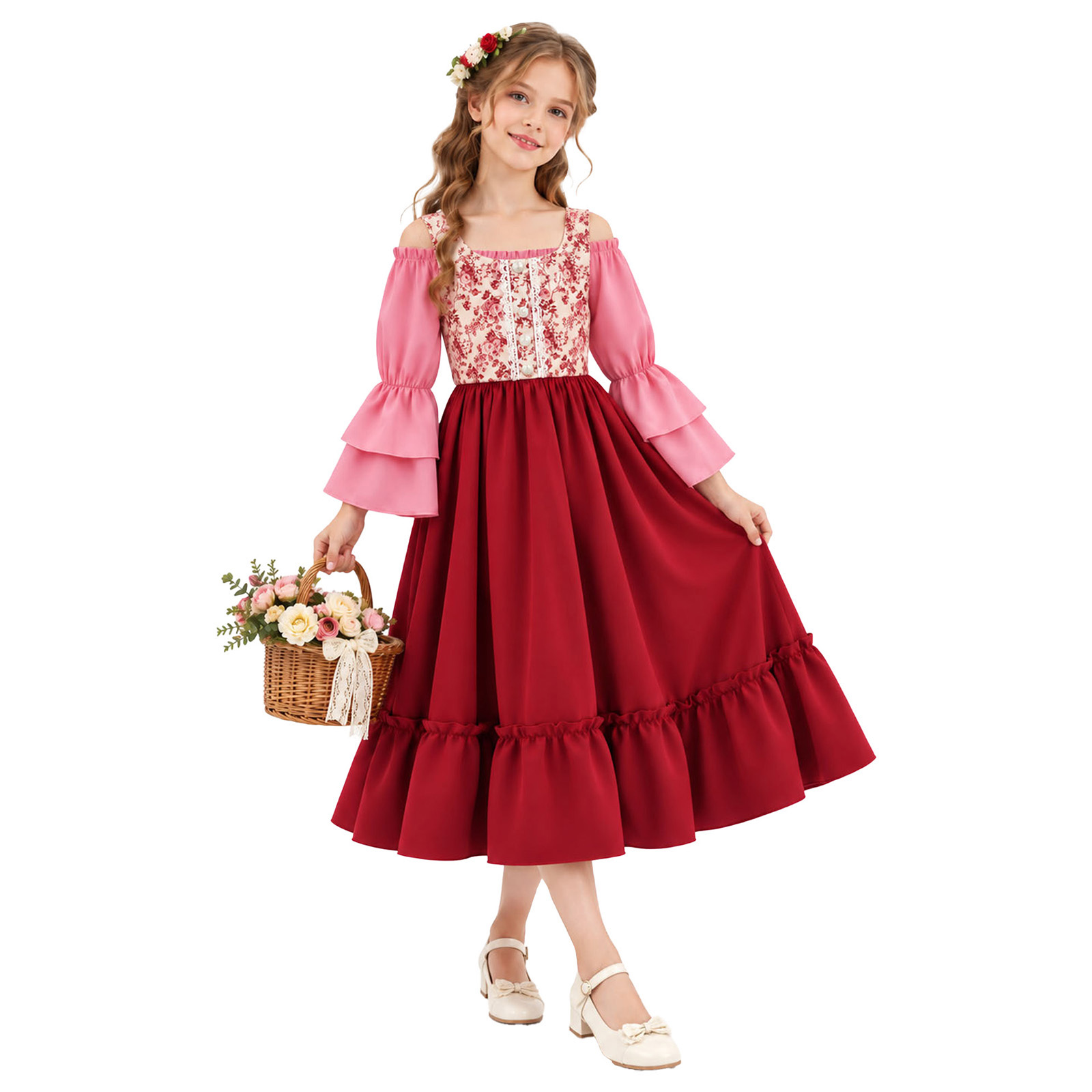 Halloween Costume Kids - Çocuk Kızlar için Rönesans Orta Çağ