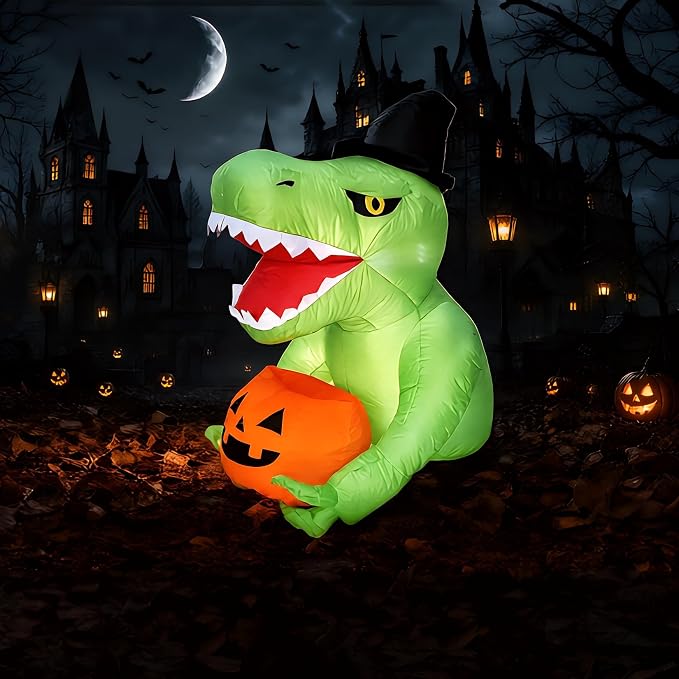 Halloween Pumpkin Decor Led - 135 cm Cadılar Bayramı Şişme Süsleri,