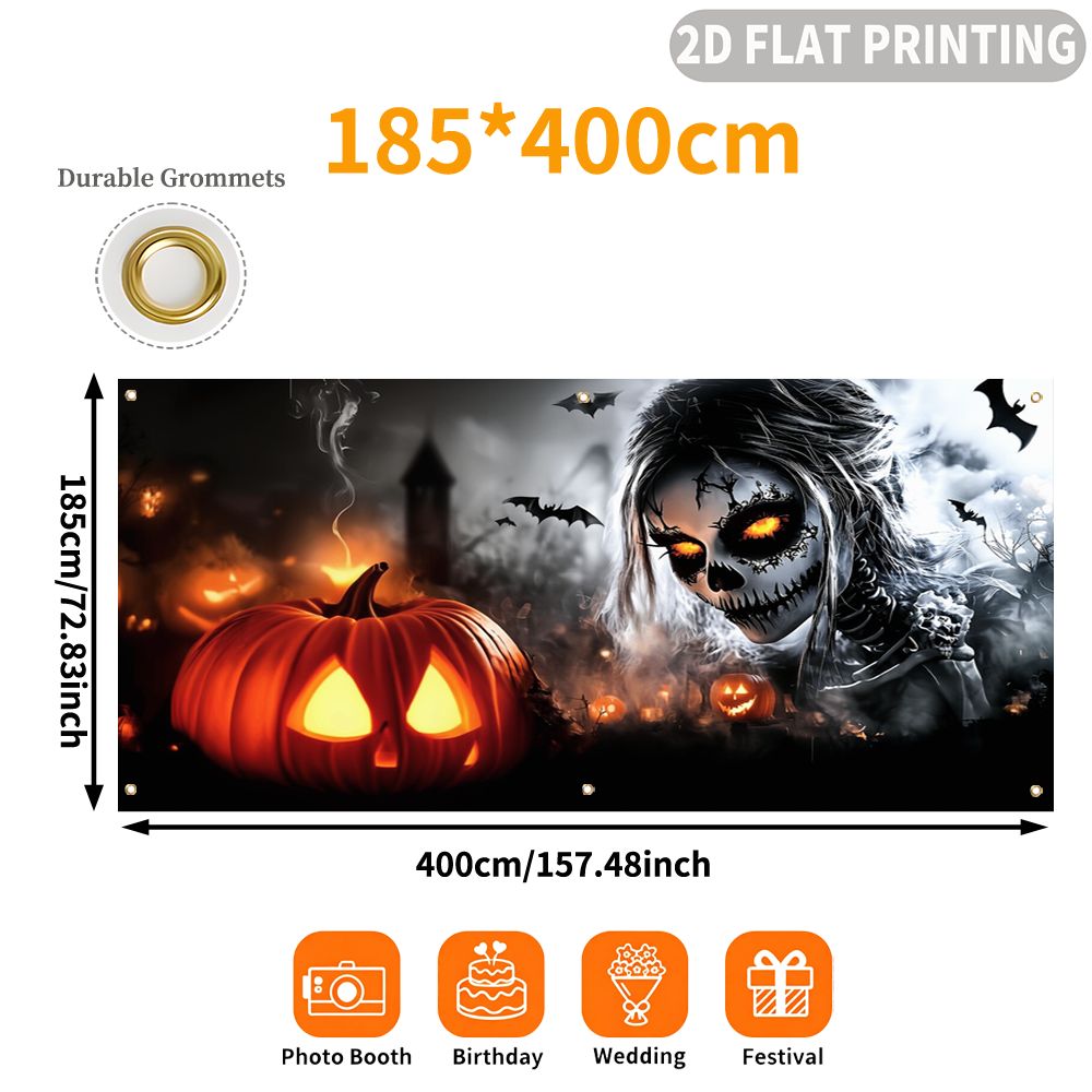 1 adet 2D düz Halloween temalı - Halloween Skeleton Decoration incelemesi ve fiyatı