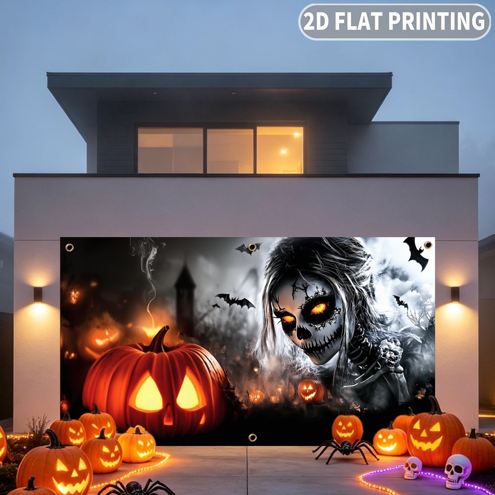 1 adet 2D düz Halloween temalı - Halloween Skeleton Decoration incelemesi ve fiyatı