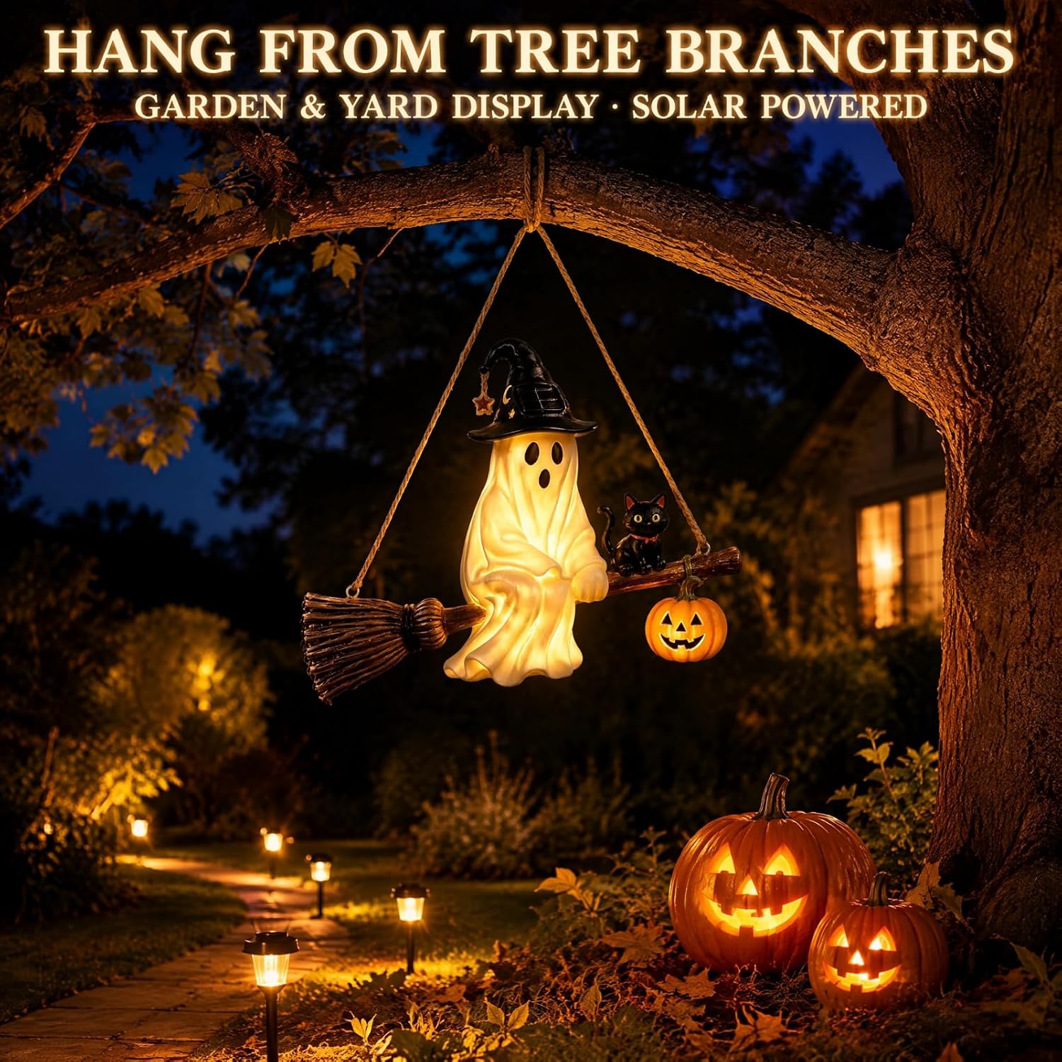 Güneş Enerjili Hayalet Avize C - Pumpkin Lantern Halloween incelemesi ve fiyatı