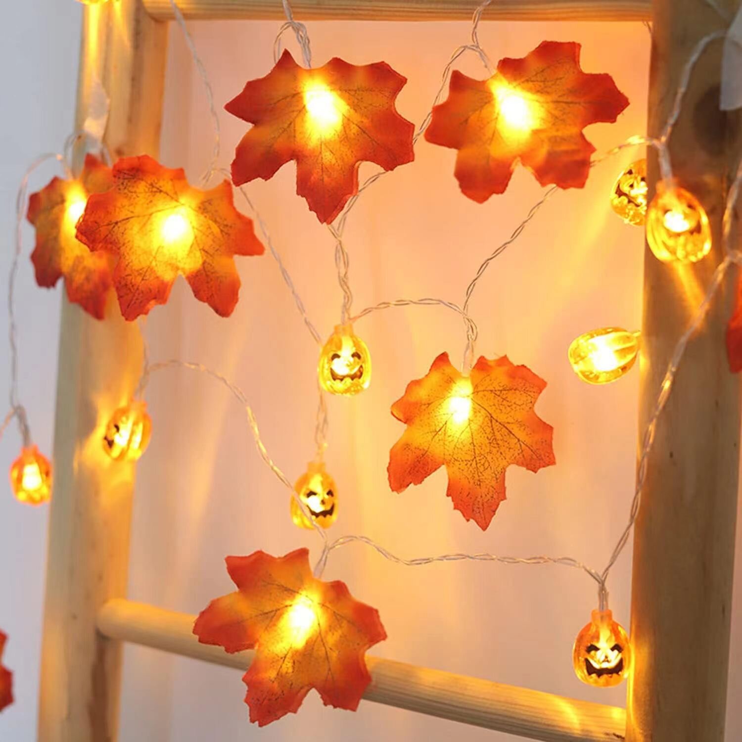 1 adet 59in/118in cadılar bayr - Halloween Led String Lights Orange incelemesi ve fiyatı
