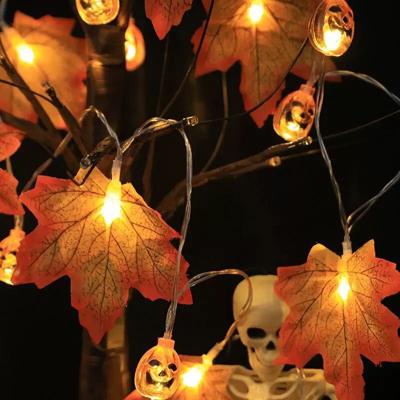 1 adet 59in/118in cadılar bayr - Halloween Led String Lights Orange incelemesi ve fiyatı