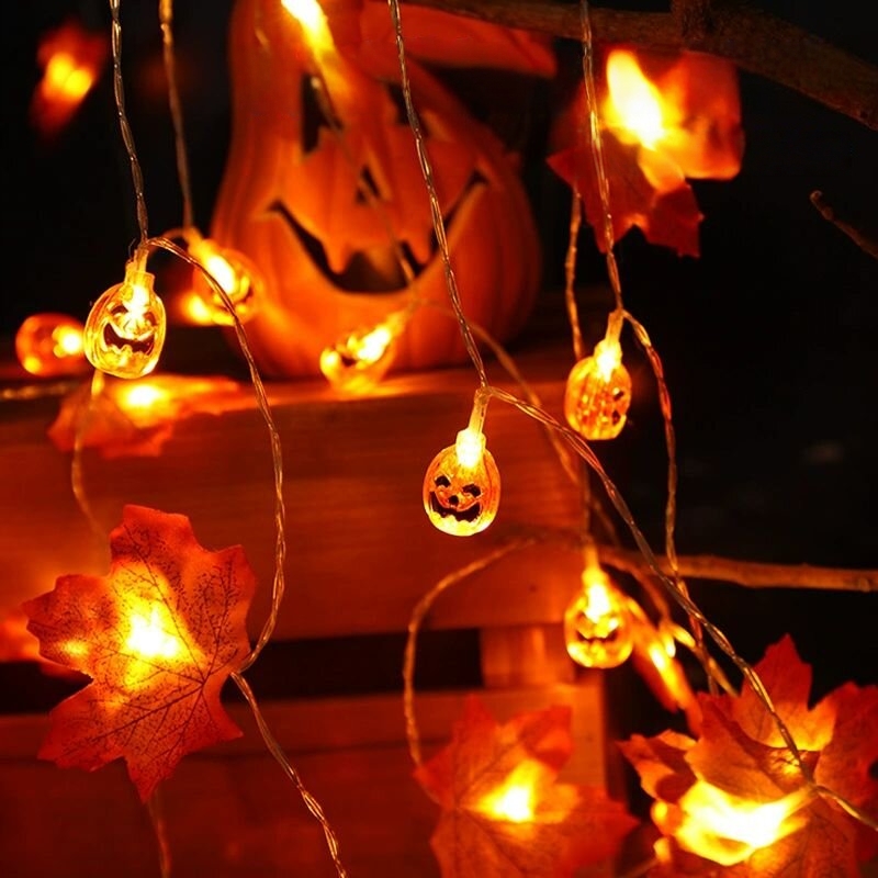 1 adet 59in/118in cadılar bayr - Halloween Led String Lights Orange incelemesi ve fiyatı