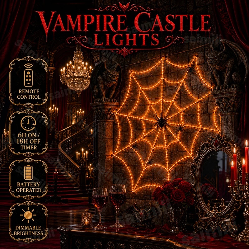 Cadılar Bayramı Örümcek Ağı LE - Halloween Led String Lights Orange incelemesi ve fiyatı