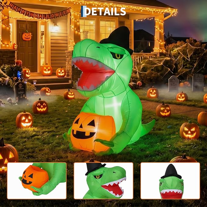 135 cm Cadılar Bayramı Şişme S - Halloween Pumpkin Decor Led incelemesi ve fiyatı
