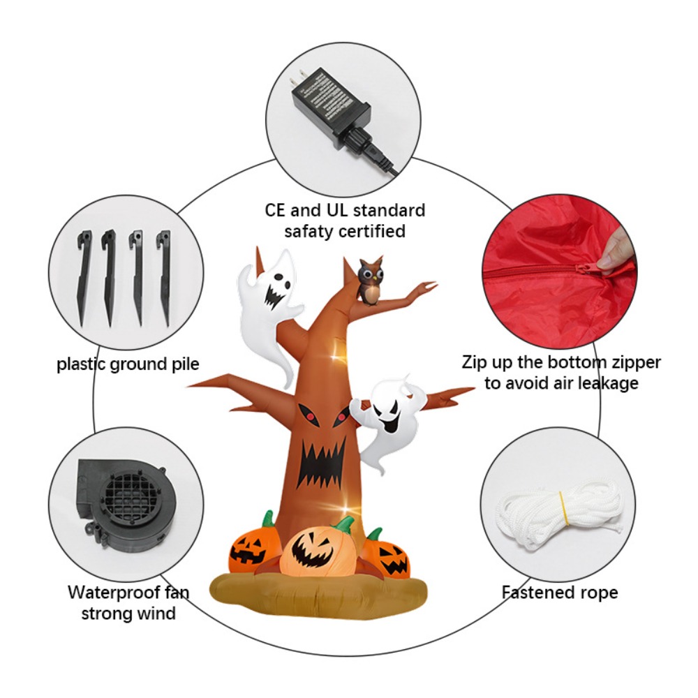 2.4 Metre Şişme Cadılar Bayram - Halloween Pumpkin Decor Led incelemesi ve fiyatı
