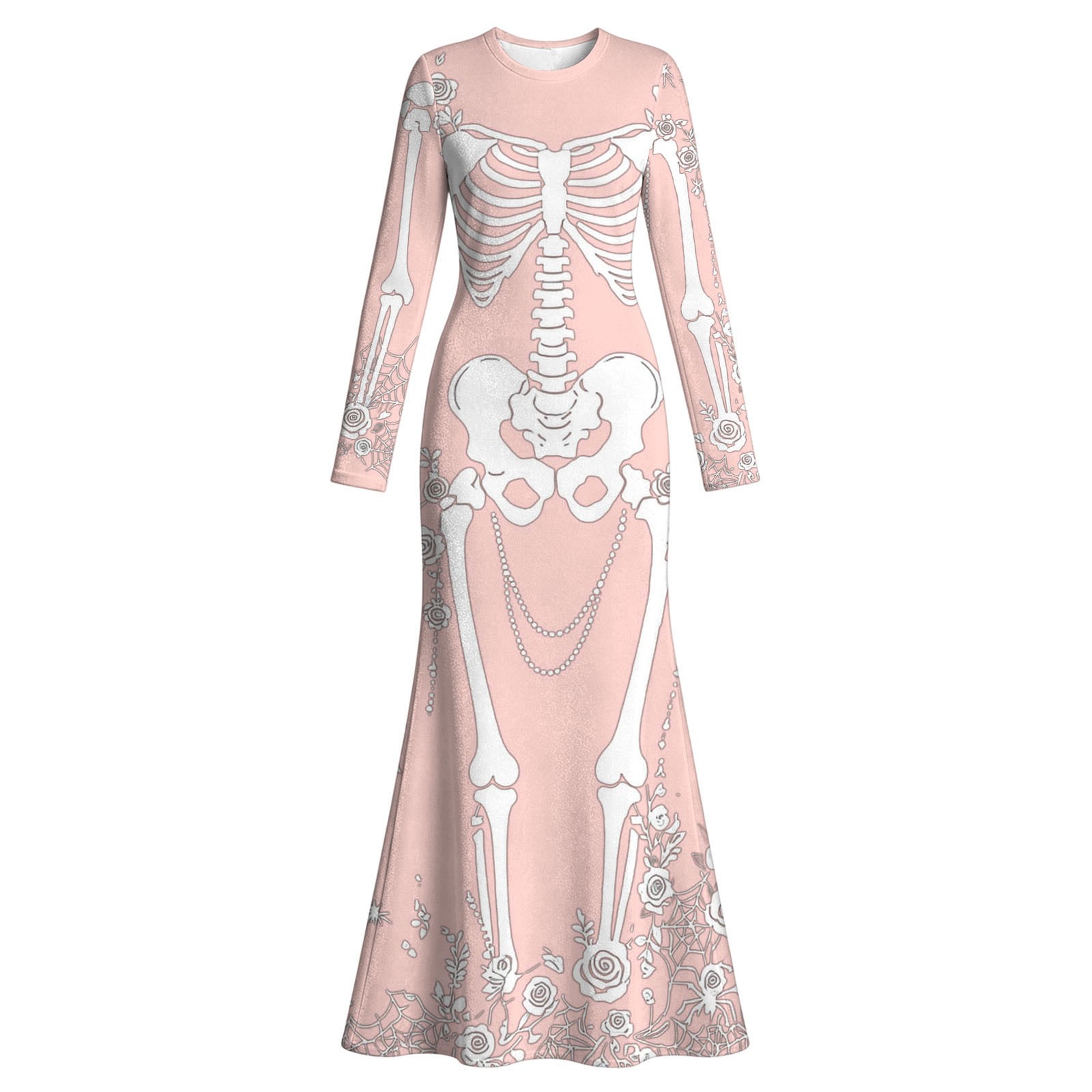 Kadın İskelet Desenli Güllü Uz - Halloween Skeleton Decoration incelemesi ve fiyatı