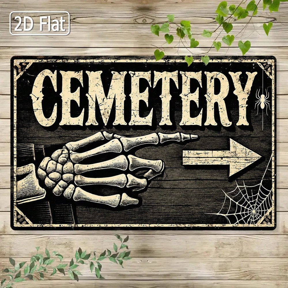 1 adet 2 boyutlu, düz metal ta - Halloween Skeleton Decoration incelemesi ve fiyatı