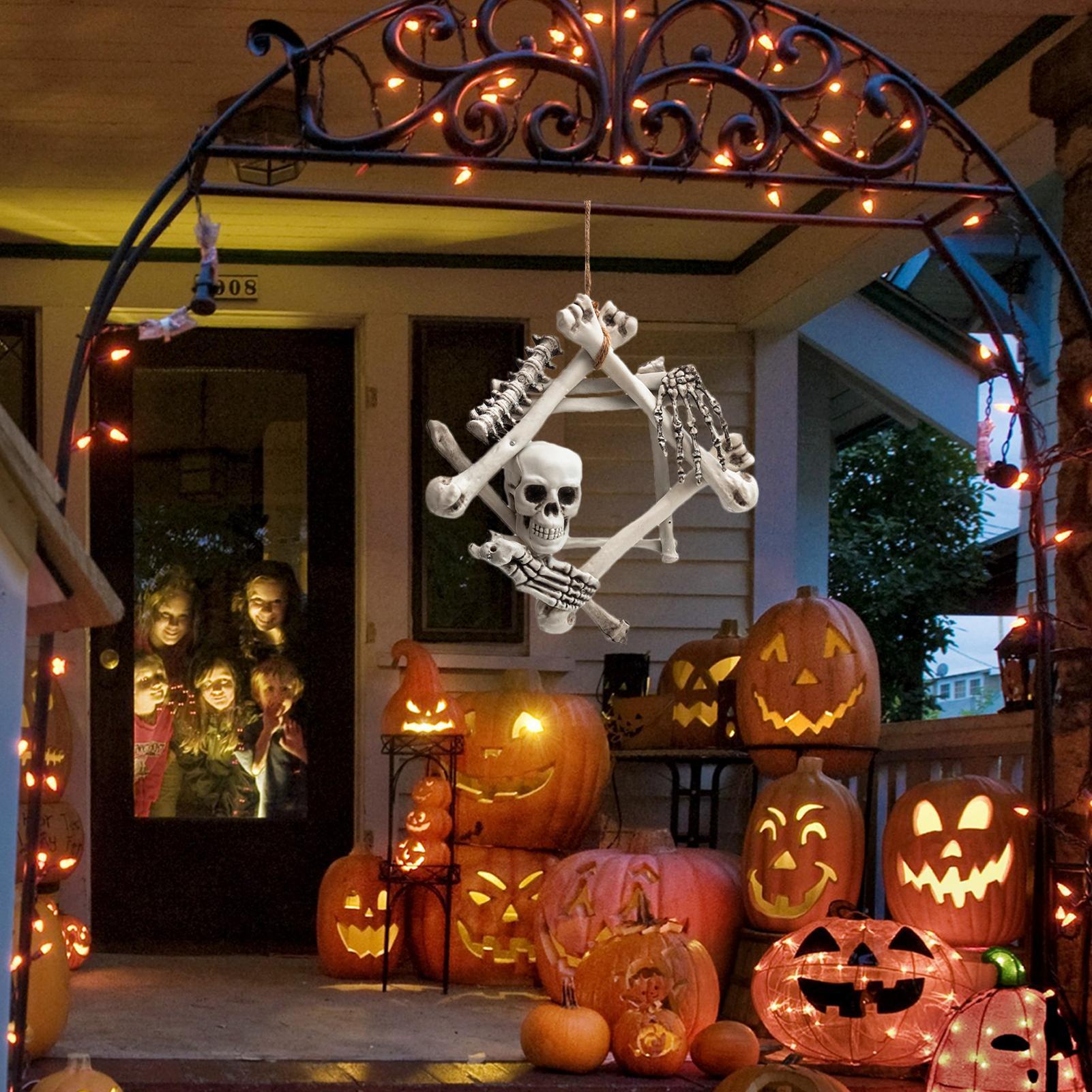Cadılar Bayramı Kafatası Çelen - Halloween Skeleton Decoration incelemesi ve fiyatı