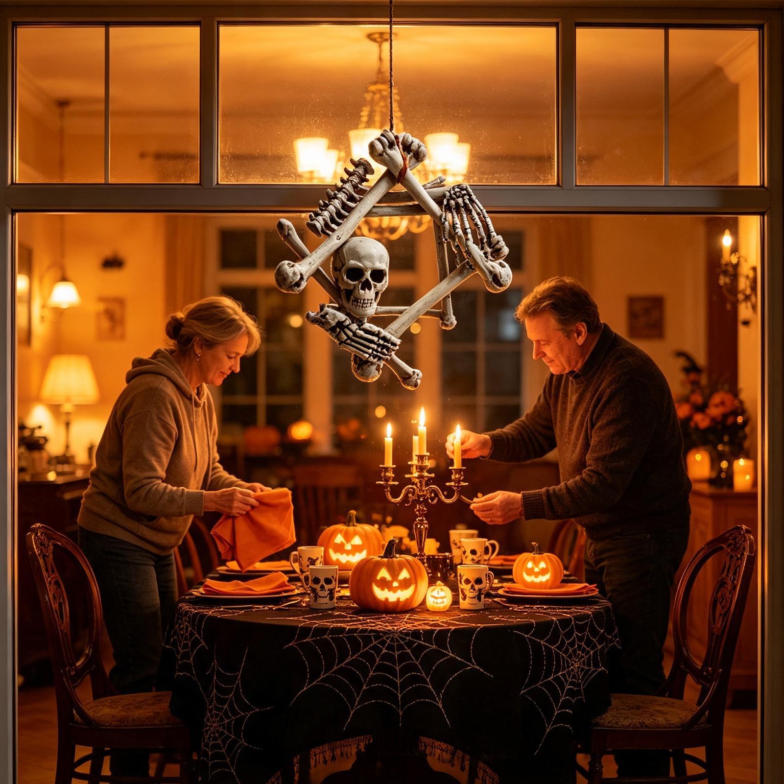 Cadılar Bayramı Kafatası Çelen - Halloween Skeleton Decoration incelemesi ve fiyatı